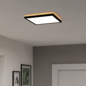 Eglo - Φωτιστικό οροφής μπάνιου LED LED/13,4W/230V 2700/4000/6500K 29x29 cm IP44 μαύρο