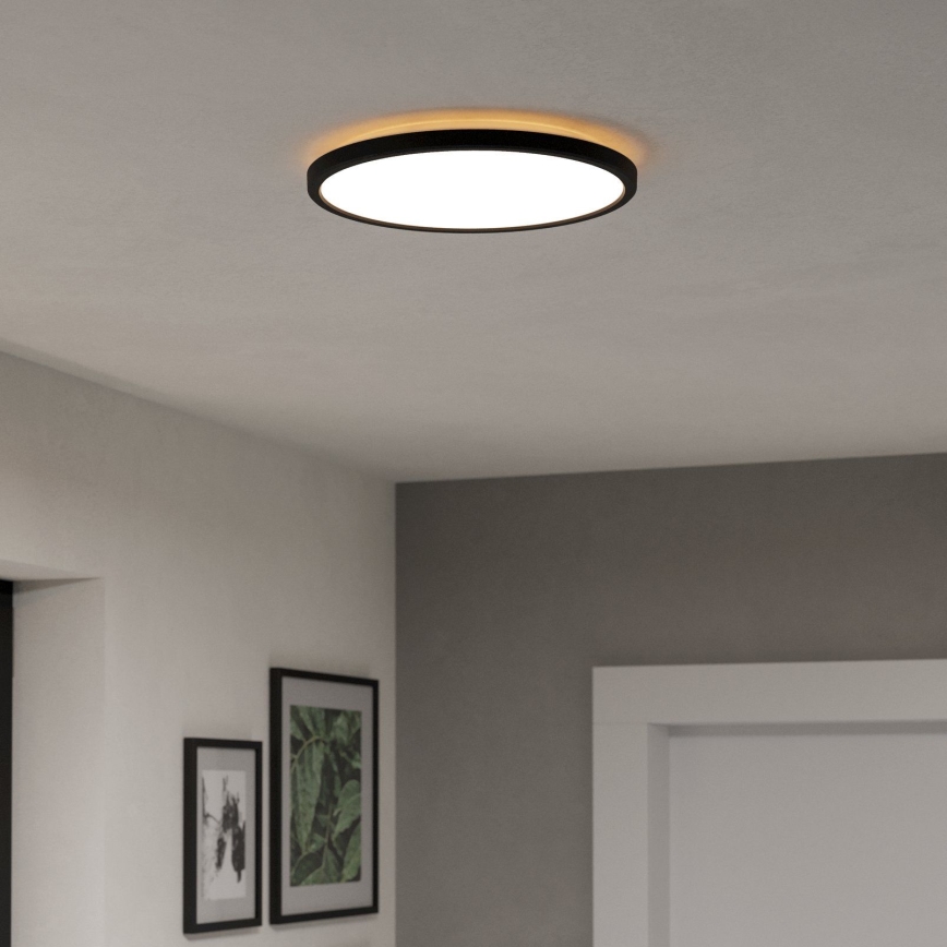 Eglo - Φωτιστικό οροφής μπάνιου LED LED/13,9W/230V 2700/4000/6500K διάμετρος 30 cm IP44 μαύρο