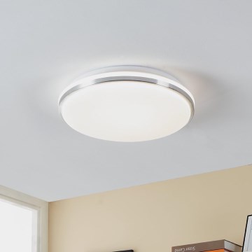 Eglo - Φωτιστικό οροφής μπάνιου LED LED/15,6W/230V IP44 γυαλιστερό χρώμιο
