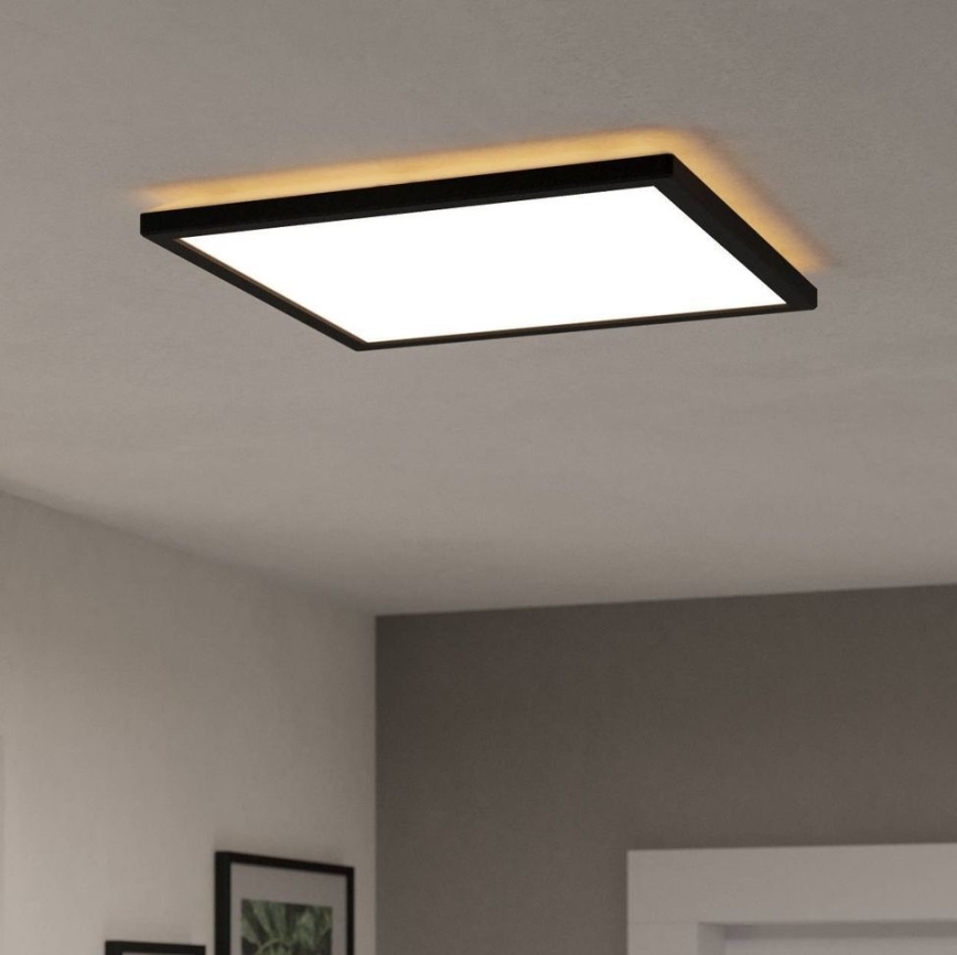 Eglo - Φωτιστικό οροφής μπάνιου LED LED/17,6W/230V 2700/4000/6500K 39x39 cm IP44 μαύρο