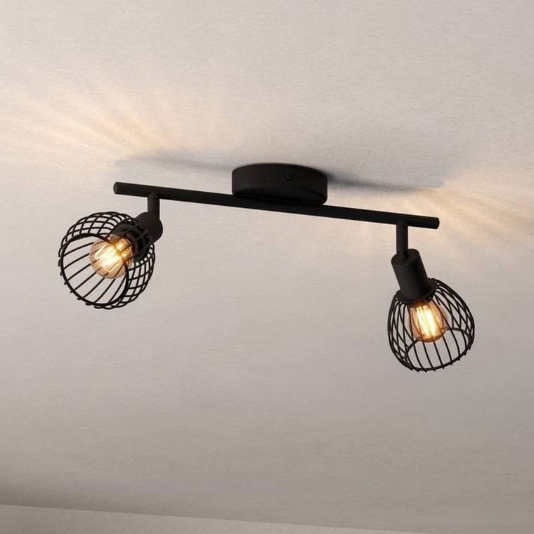 Eglo - Φωτιστικό σποτ 2xE14/40W/230V μαύρο