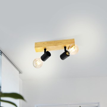 Eglo - Φωτιστικό σποτ TOWNSHEND 2xE27/60W/230V - FSC πιστοποιημένο