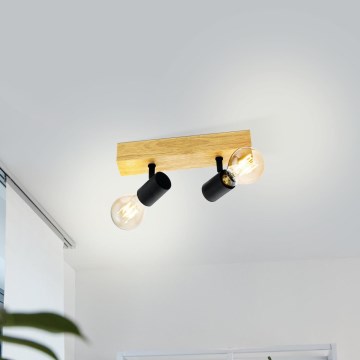 Eglo - Φωτιστικό σποτ TOWNSHEND 2xE27/60W/230V