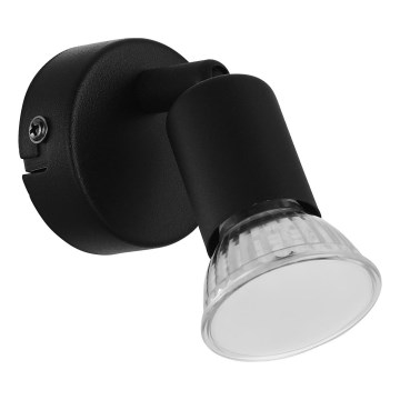 Eglo - Φωτιστικό σποτ τοίχου LED 1xGU10/2,8W/230V 3000K μαύρο