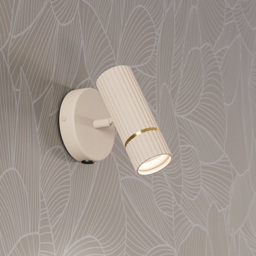 Eglo - Φωτιστικό τοίχου LED 1xGU10/5W/230V 3000K μπεζ