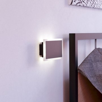 Eglo - Φωτιστικό τοίχου LED LED/12W/230V 3000K 12x23 cm μαύρο