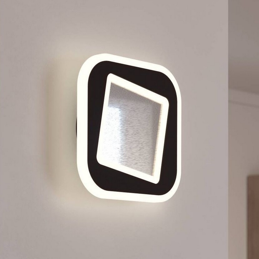Eglo - Φωτιστικό τοίχου LED LED/12W/230V 4000K μαύρο