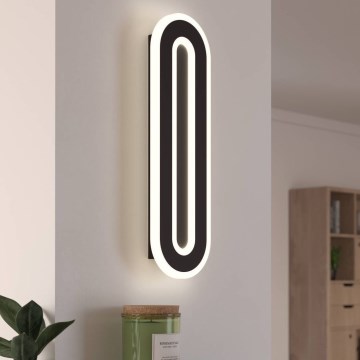 Eglo - Φωτιστικό τοίχου LED LED/12W/230V 4000K μαύρο