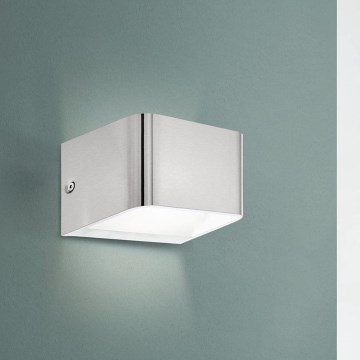 Eglo - Φωτιστικό τοίχου LED LED/6W/230V 3000K ματ χρώμιο