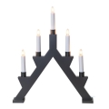Eglo - Χριστουγεννιάτικο κηροπήγιο 5xE10/3W/230V ανθρακί
