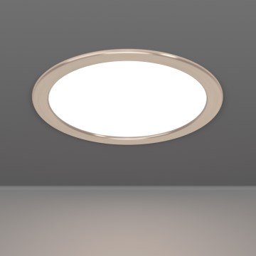 Eglo - Χωνευτό φωτιστικό LED/18,5W/230V 2700/4000/6500K Ø 21,6 εκ. ματ χρώμιο