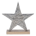 Eglo - Χριστουγεννιάτικo διακοσμητικό 21x20,5 cm αστέρι/ασημί