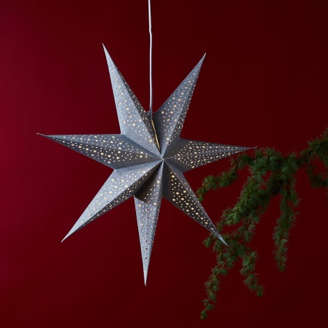 Eglo - Χριστουγεννιάτικο διακοσμητικό αστέρι ασημί