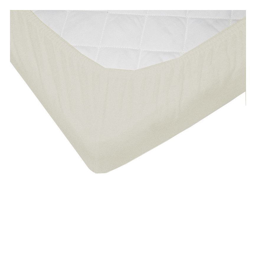 EKO - Αδιάβροχο παιδικό σεντόνι με λάστιχο JERSEY 120x60 cm μπεζ