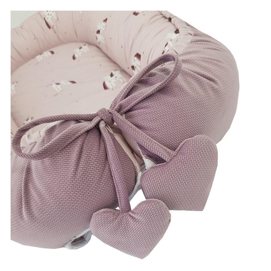 EKO - Βρεφική φωλιά βαμβακερή UNICORN 90x60 cm