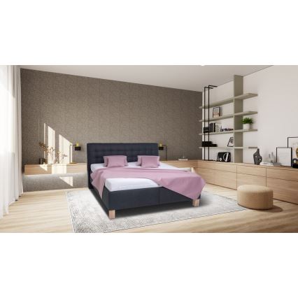Ekonomična postelja s prostorom za pohranu brez madraca VIOLET 180x200 cm antracit