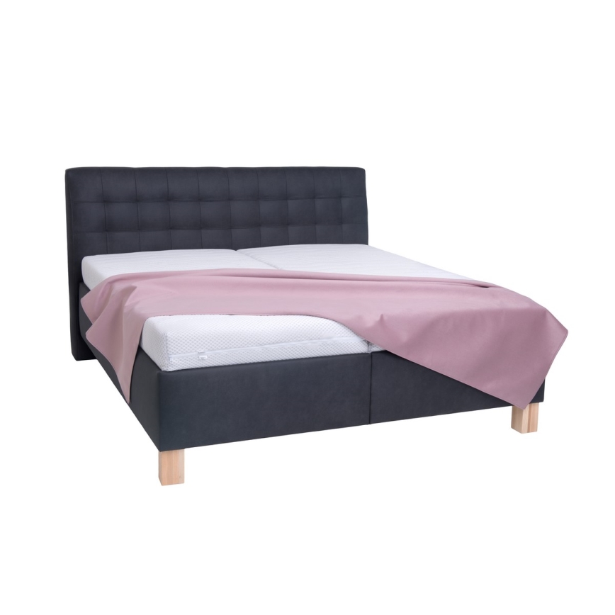 Ekonomična postelja s prostorom za pohranu brez madraca VIOLET 180x200 cm antracit