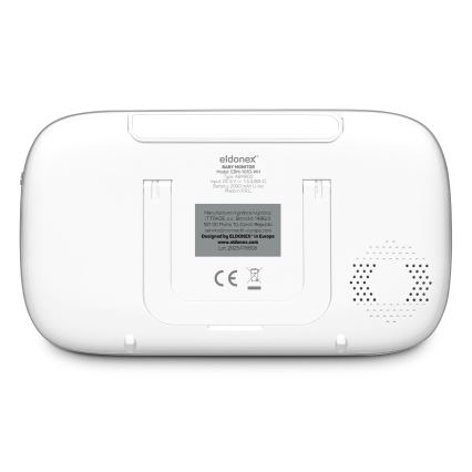 ELDONEX EBM-1010-WH - Παιδικό μόνιτορ με οθόνη 5V/2000 mAh