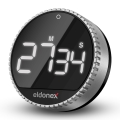 ELDONEX ECL-1210-SL - Χρονόμετρο QuickCount 3xAAA ασημί/μαύρο