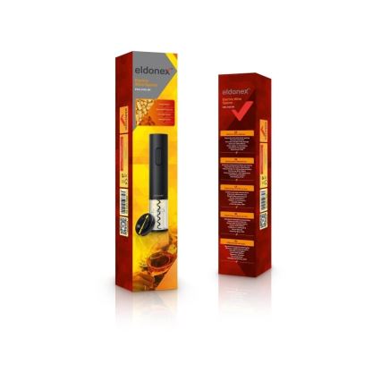 ELDONEX EWO-2100-BK - Ηλεκτρικός ανοιχτήρας κρασιού 4xAA μαύρο