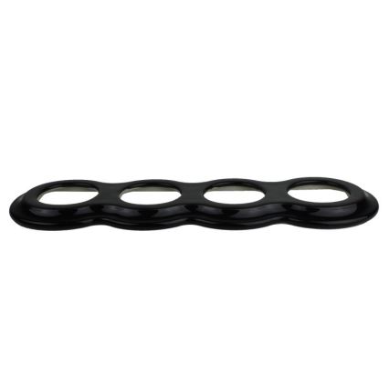 Elhard - Κεραμική ρετρό τετραπλή κορνίζα μαύρη