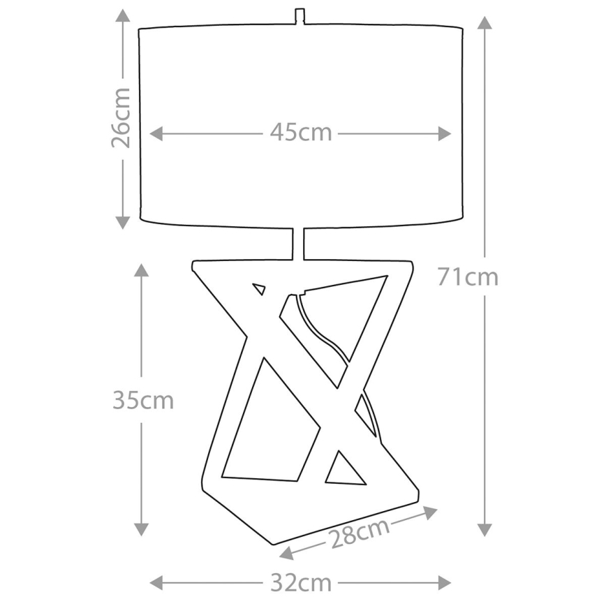 Elstead - Eπιτραπέζιο φωτιστικό AEGEUS 1xE27/60W/230V