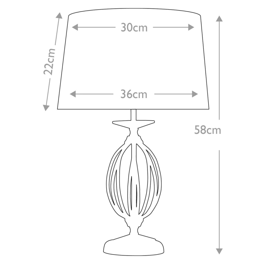 Elstead - Eπιτραπέζιο φωτιστικό AEGEAN 1xE27/60W/230V γυαλιστερό χρώμιο