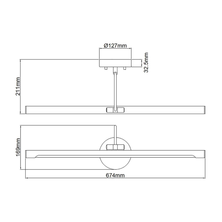 Elstead ALTON-PL-L-BLK-LED Ρυθμιζόμενο φωτιστικό για πίνακες ALTON 10W/230V μαύρο