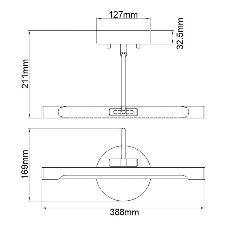 Elstead ALTON-PL-S-BLK-LED Ρυθμιζόμενο φωτιστικό για πίνακες ALTON LED/6W/230V μαύρο