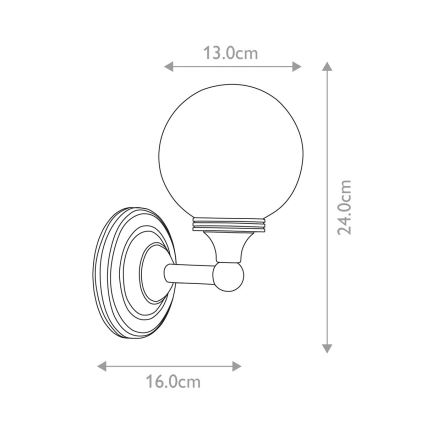 Elstead - Φωτιστικό τοίχου μπάνιου LED AUSTEN 1xG9/3W/230V IP44
