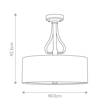 Elstead - LED κρεμαστό φωτιστικό μπάνιου FALMOUTH 1xG9/3W/230V IP44 μαύρο/γυαλιστερό χρώμιο