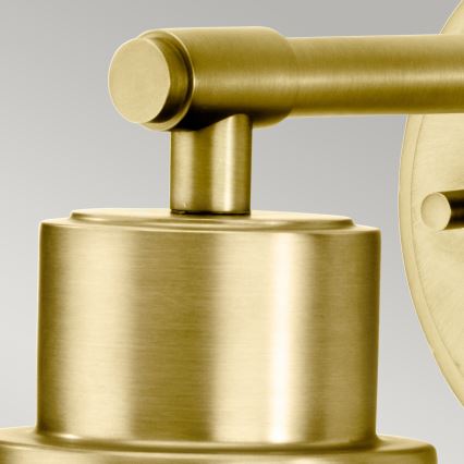 Elstead BATH-MORVAH1-BB - Επιτοίχιο φωτιστικό μπάνιου MORVAH 1xE27/60W/230V IP44 gold