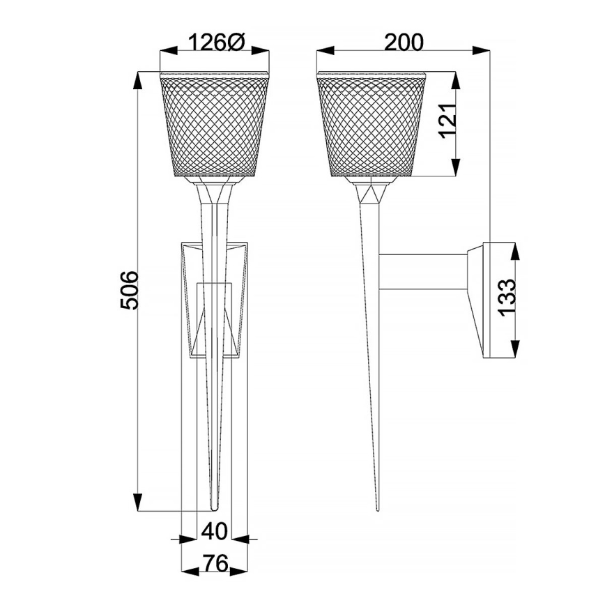 Elstead - Φωτιστικό τοίχου μπάνιου LED VERITY 1xG9/3W/230V IP44