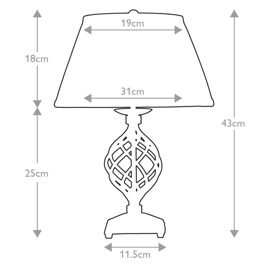Elstead - Eπιτραπέζιο φωτιστικό BELFRY 1xE27/60W/230V