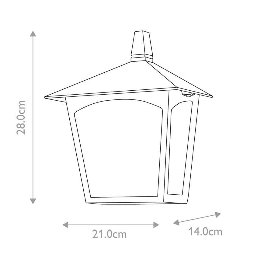 Elstead - Εξωτερικό επιτοίχιο φωτιστικό YORK 1xE27/100W/230V IP23