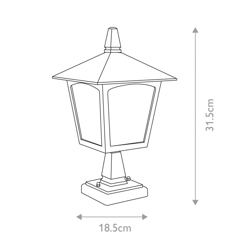 Elstead - Εξωτερικό φωτιστικό YORK 1xE27/100W/230V IP43