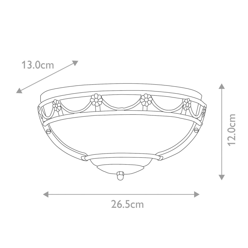 Elstead - Φωτιστικό τοίχου CARISBROOKE 1xE27/60W/230V