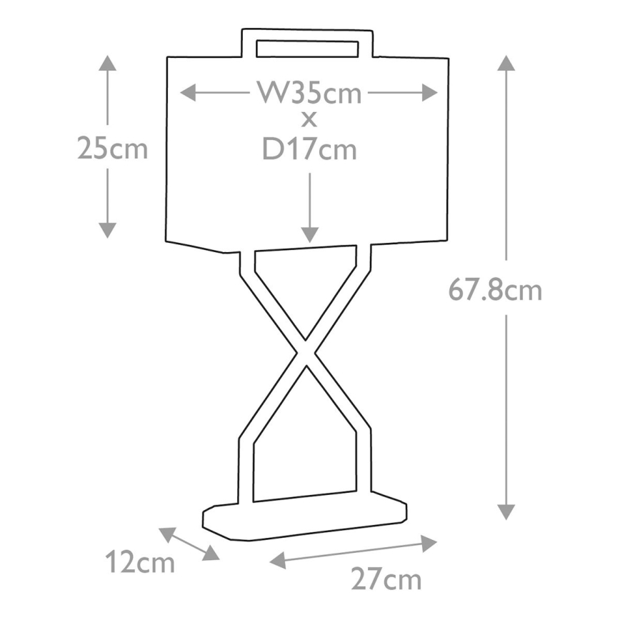 Elstead - Eπιτραπέζιο φωτιστικό CROSS 1xE27/60W/230V χρυσό/μπλε