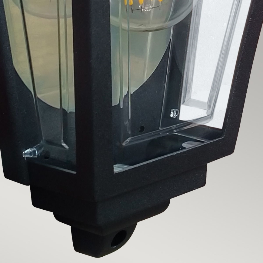 Elstead - Εξωτερικό επιτοίχιο φωτιστικό DECO LANE 1xE27/60W/230V IP44 μαύρο