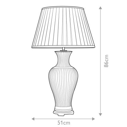 Elstead - Eπιτραπέζιο φωτιστικό DALIAN 1xE27/60W/230V