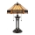 Elstead - Eπιτραπέζια λάμπα INDUS 2xE27/60W/230V κεχριμπάρι Γυαλί