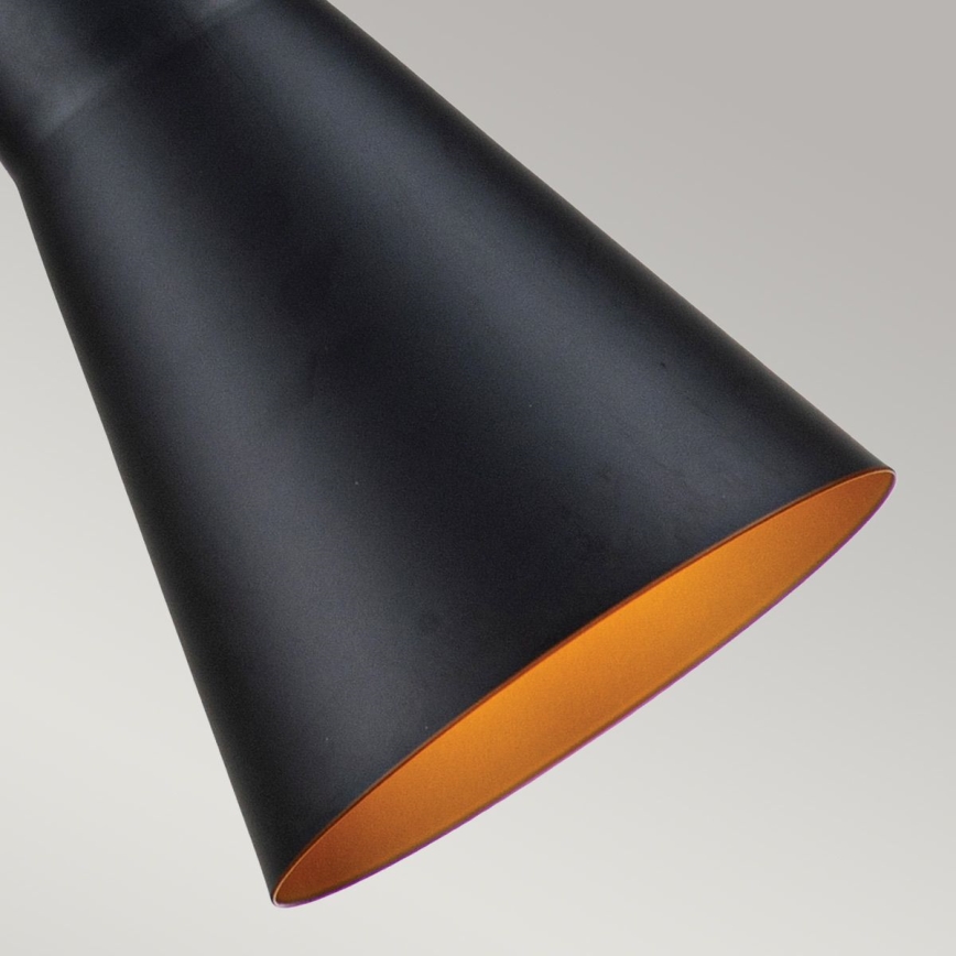 Elstead - Κρεμαστό φωτιστικό οροφής ETOILE 1xE27/60W/230V διάμετρος 17,8 cm μαύρο