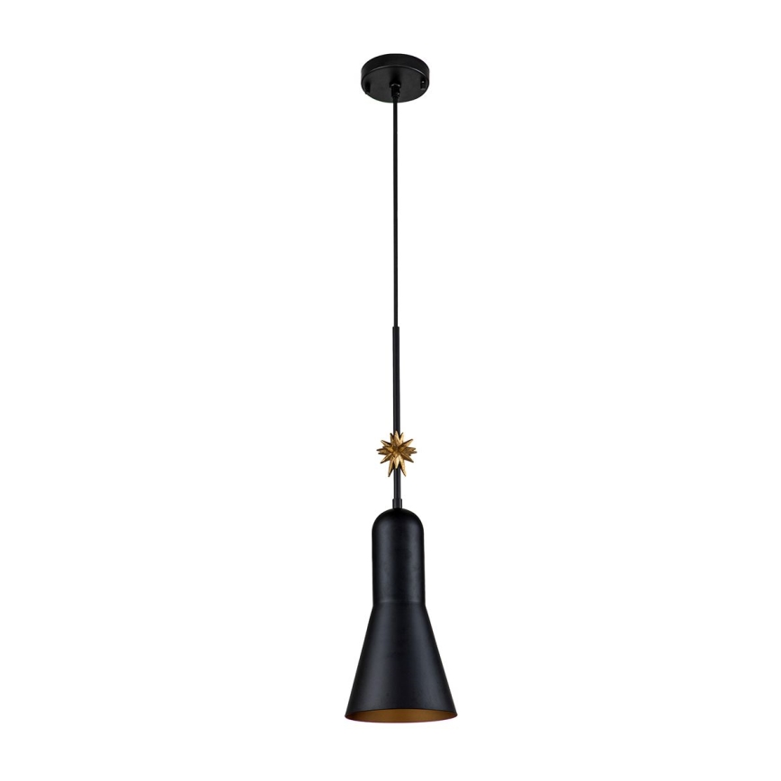 Elstead - Κρεμαστό φωτιστικό οροφής ETOILE 1xE27/60W/230V διάμετρος 17,8 cm μαύρο