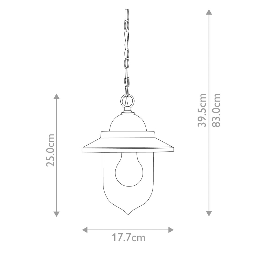 Elstead FE-ALLIER-P-WW - Κρεμαστό φωτιστικό οροφής ALLIER 1xE27/60W/230V δρυς