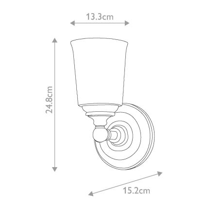 Elstead FE-HUGOLAKE1BATH - LED Επιτοίχιο φωτιστικό μπάνιου HUGOLAKE 1xG9/3W/230V IP44