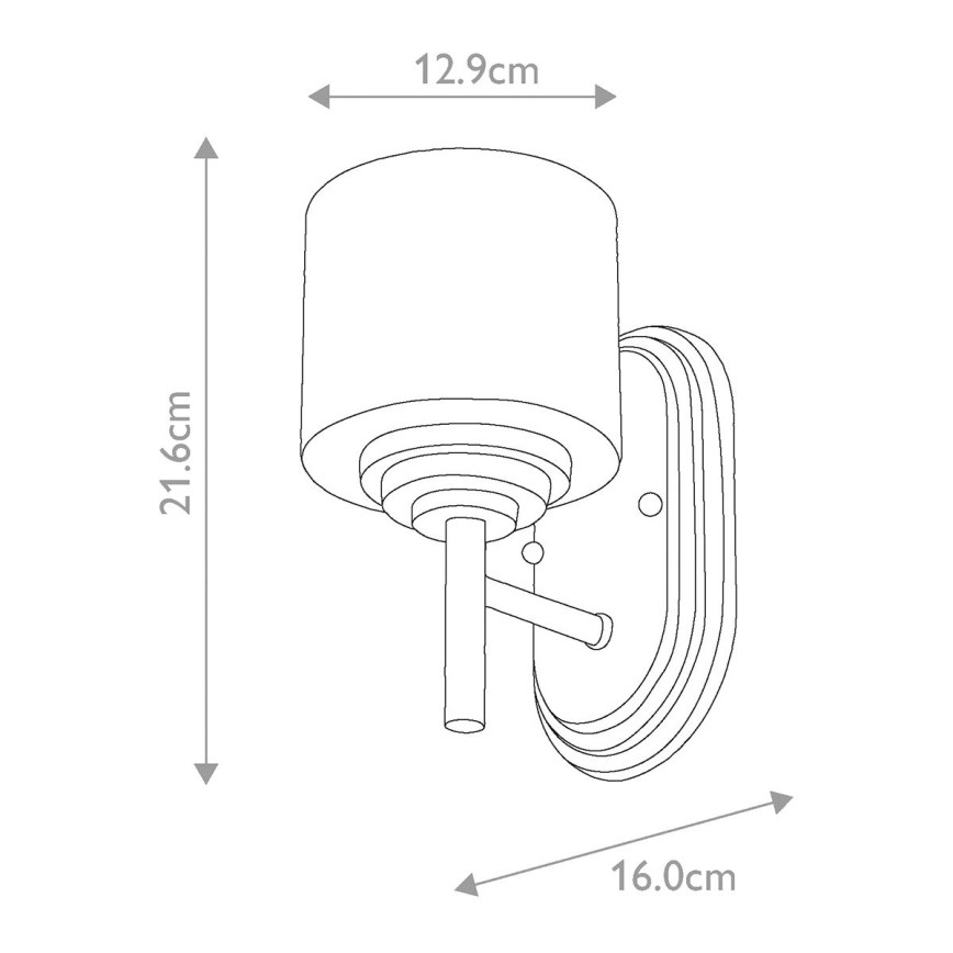 Elstead FE-MALIBU1-BATH - LED Επιτοίχιο φωτιστικό μπάνιου MALIBU 1xG9/3W/230V IP44