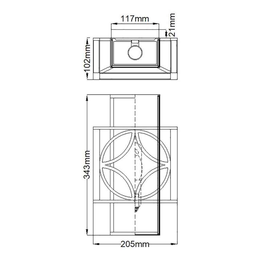 Elstead FE-REMY1 - φωτιστικό τοίχου REMY 1xE14/60W/230V