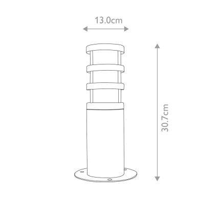 Elstead - Φωτιστικό εξωτερικού χώρου HOLBORN 1xE27/60W/230V IP44