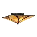 Elstead - Φωτιστικό οροφής Tiffany ASHEVILLE 2xE27/60W/230V