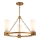 Elstead - Φωτιστικό οροφής με ράβδο KRISTY 3xE27/40W/230V, φινίρισμα χαλκού